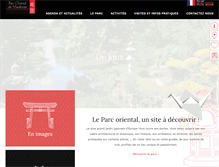 Tablet Screenshot of parc-oriental.com